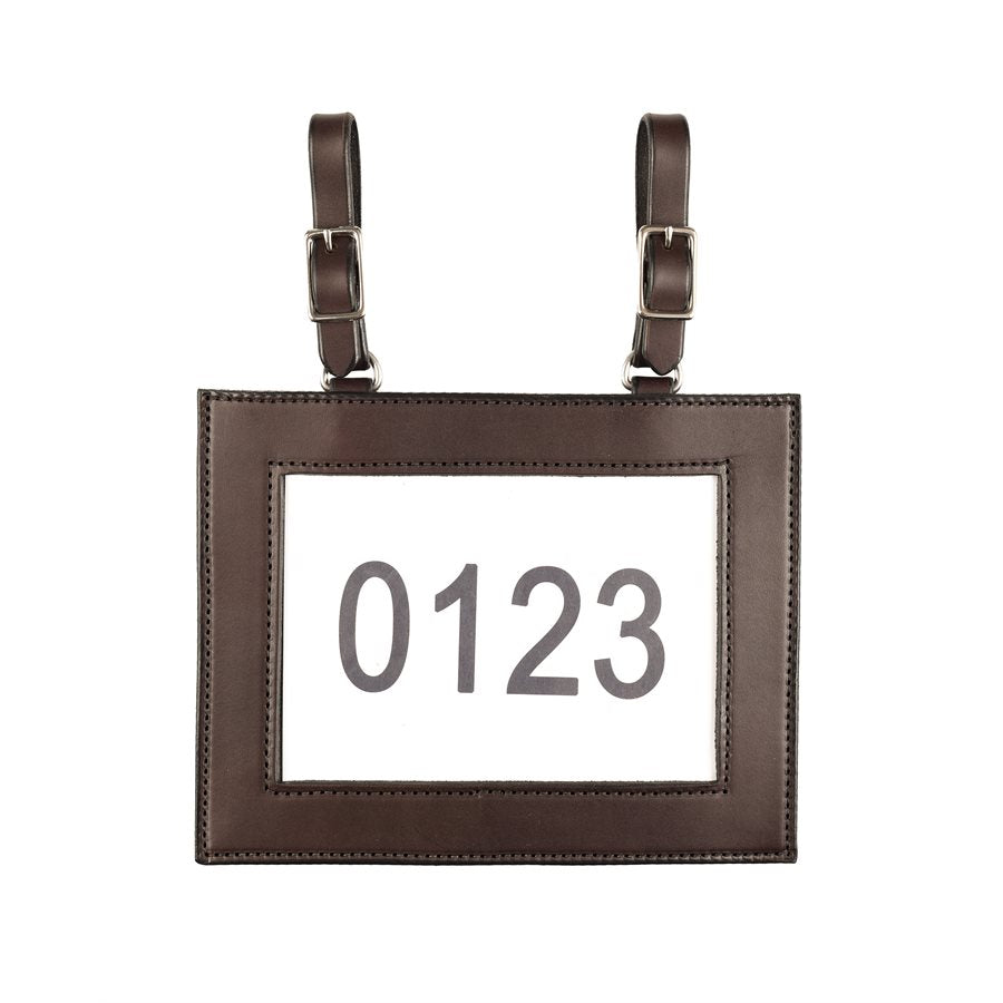 RANCH NUMBER HOLDER BROWN LEATHER