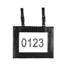 Load image into Gallery viewer, RANCH NUMBER HOLDER BROWN CROC LEATHER

