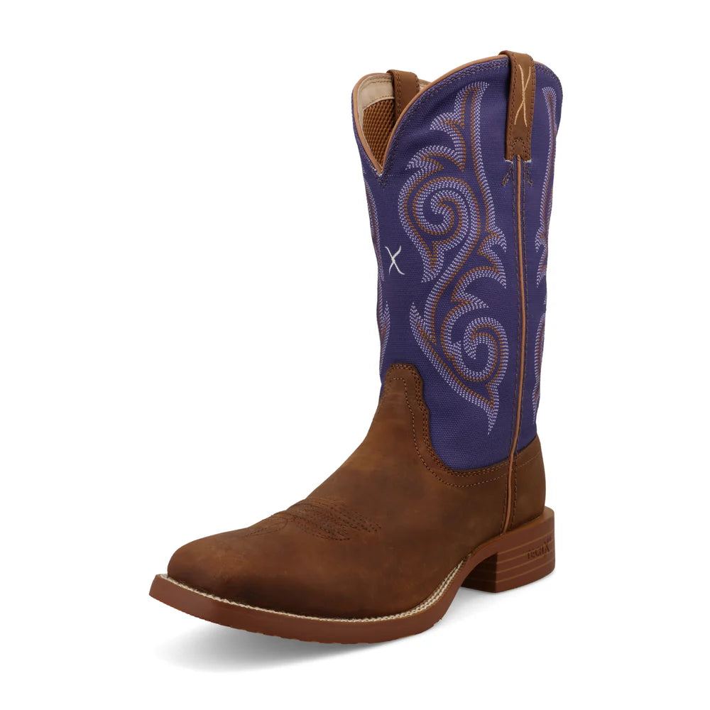 Twisted X Distressed Saddle & Iris Ladies Boots