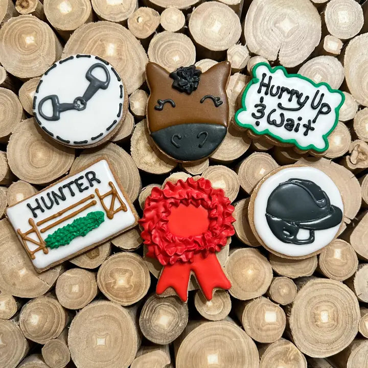 Hunter Ring Horse Cookie 6 Pack