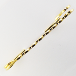 LARGE TWISTED STOCK PIN-GOLD FINISH