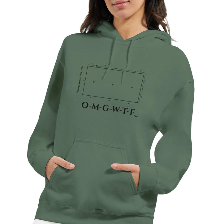 Classic Unisex Pullover Hoodie Olive - Dressage - Omgwtf