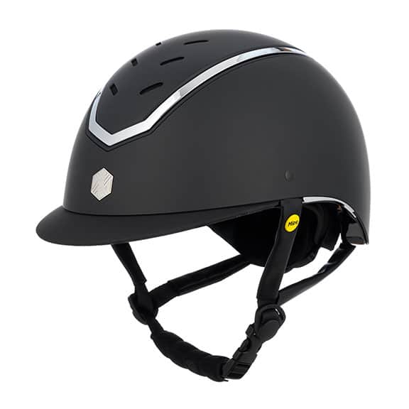 Charles Owen KYLO Black Matte w Chrome- MIPS