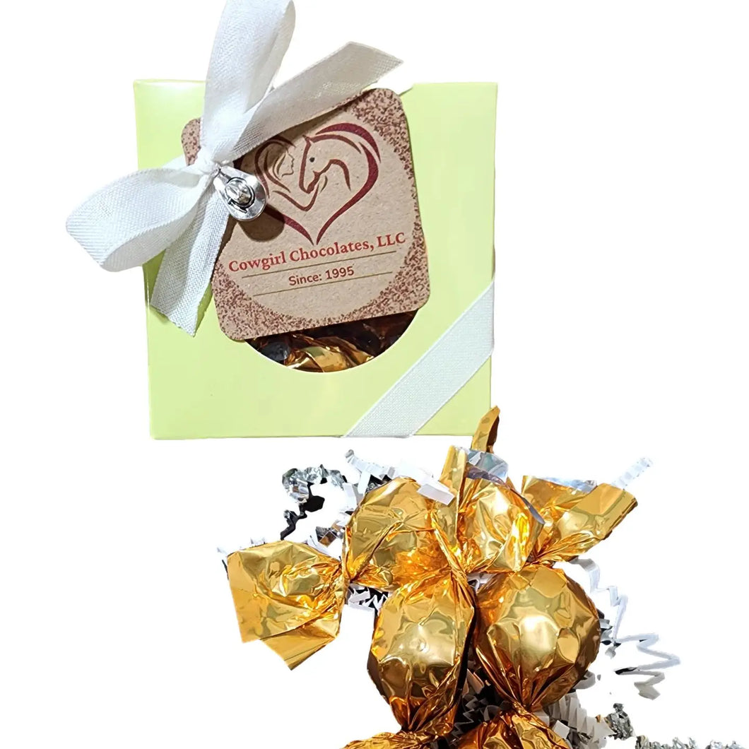 Cowgirl Chocolates 1/4 Pound Single Flavor Cappuccino Truffle Box