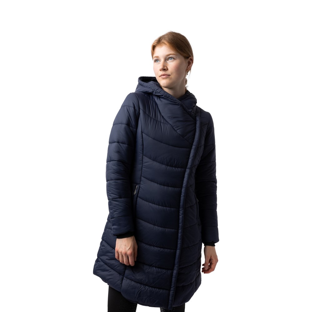 Horze Edith Womens Winter Riding Jacket - Polar Blue