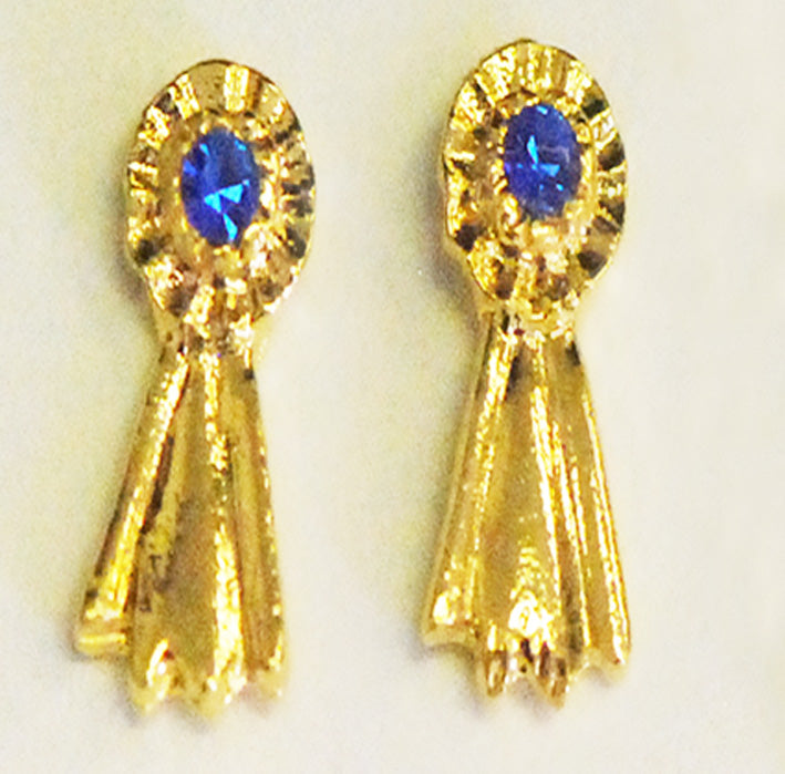 Finishing Touch Earrings Blue Ribbon