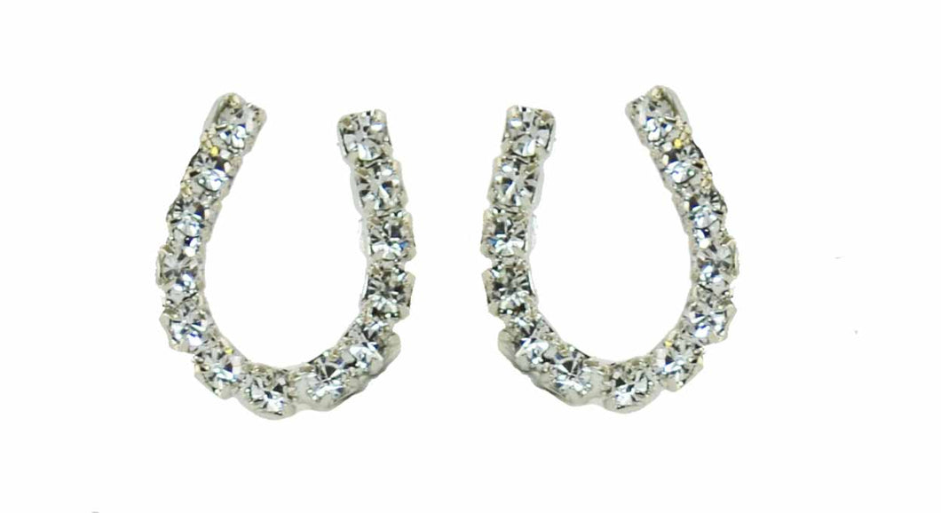 Finishing Touch RHINESTONE EARRING-IMITATION RHODIUM FINISH