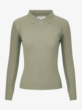 Load image into Gallery viewer, Long Sleeve Sport Polo Shirt- Fern

