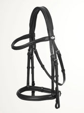 Load image into Gallery viewer, LeMieux Arika Cavesson Bridle Black/Silver
