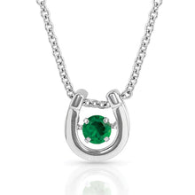 Load image into Gallery viewer, Montana Silversmith Dancing Birthstone Horseshoe Necklace - color
