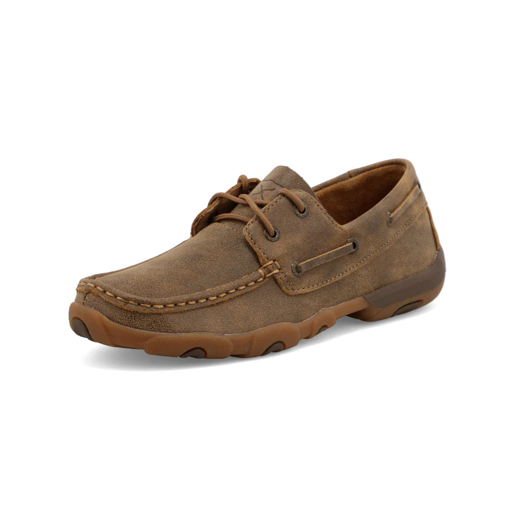 Twisted X Women's Boat Shoe Driving Moc- Bomber