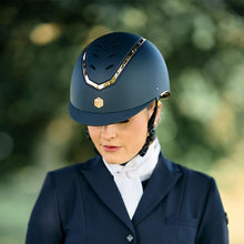 Load image into Gallery viewer, Charles Owen KYLO- Navy Matte w/ Rose Gold w/MIPS
