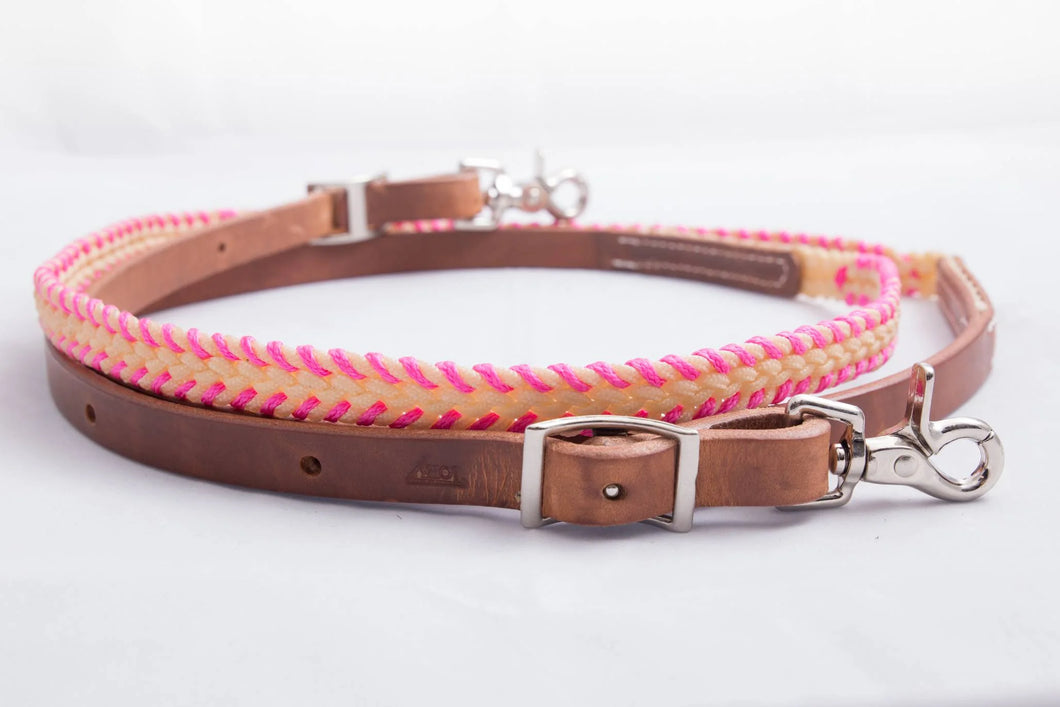 Tory Waxed Roping Laced Rein