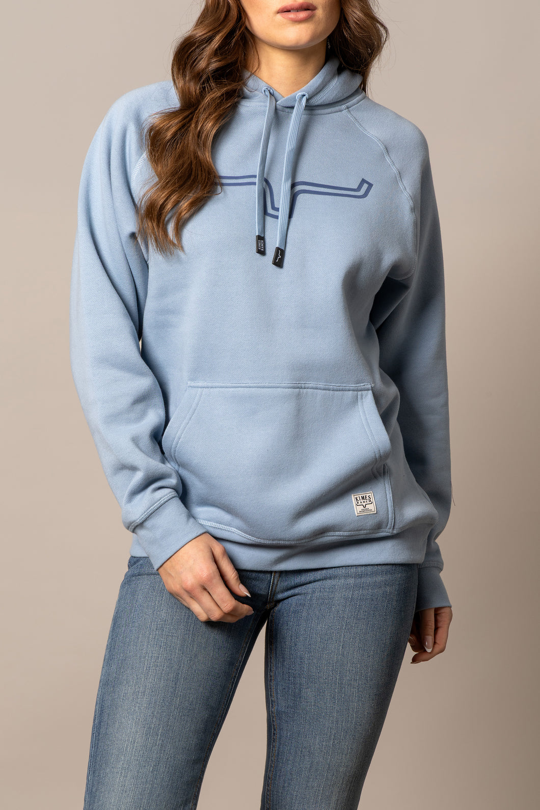 KIMES Ladies Outlier Hoodie - Carbon Blue