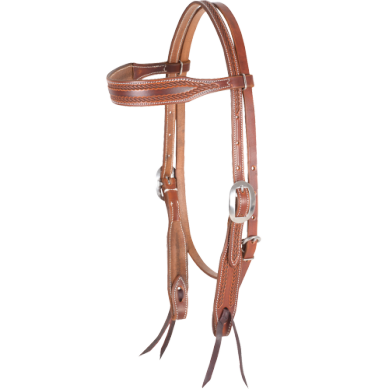 Martin Browband Headstall with Rope Tooling