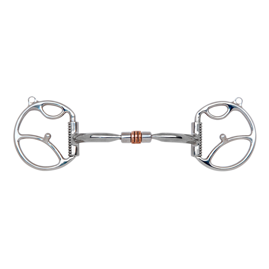 Myler Western Dee with Hooks Comfort Snaffle with Copper Roller MB 03 5