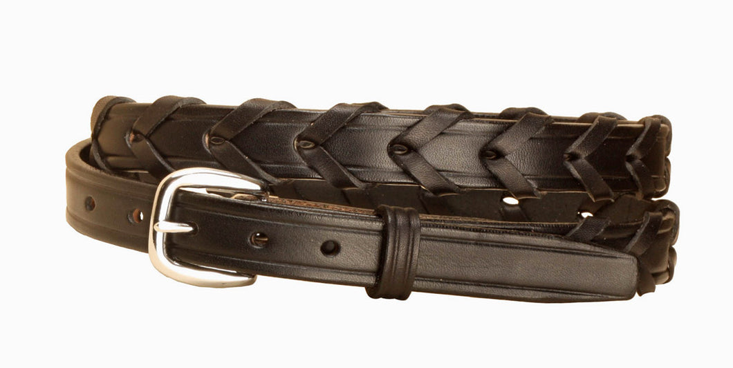 Tory Laced Leather Belt - 3/4