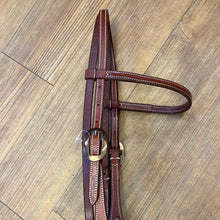 Load image into Gallery viewer, Martin White Stitched Browband Headstall
