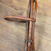Load image into Gallery viewer, Tory 5/8 Brow Band Headstall with sewn buckles
