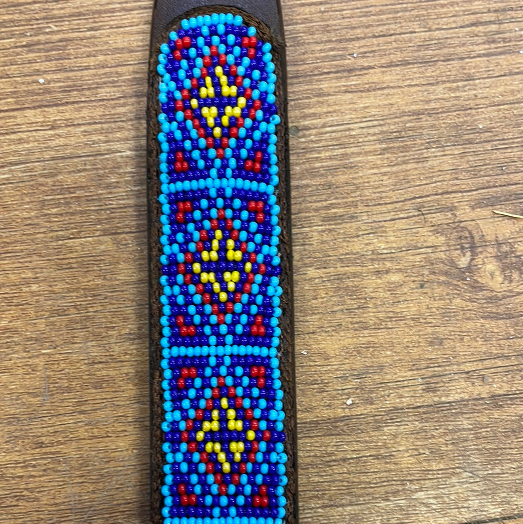 Cashel Beaded Blue Diamond Wither Strap