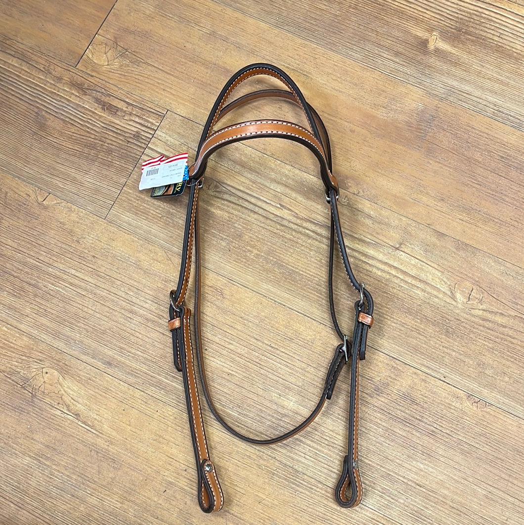 Tory 5/8 Brow Band Headstall with sewn buckles