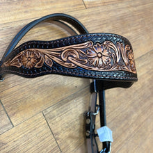 Load image into Gallery viewer, Rodeo Drive Floral two tone Headstall
