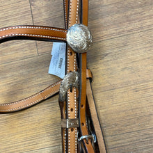 Load image into Gallery viewer, Tory silver Browband Headstall
