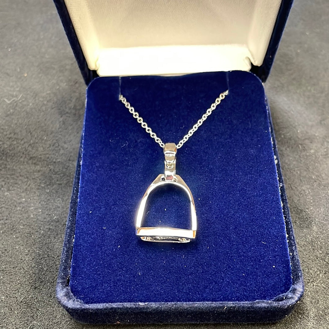 Exselle Stirrup Silver Necklace