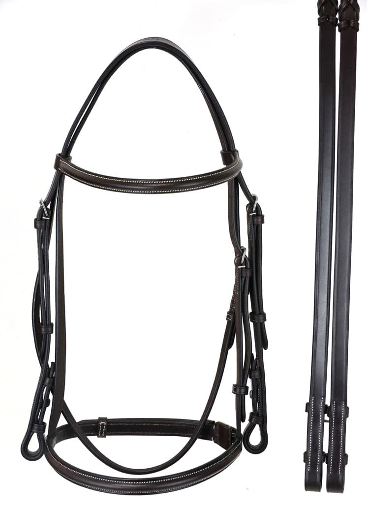 Antarès Signature Flash Noseband Snaffle Bridle